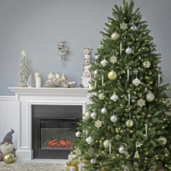 National Tree Company 7.5 ft. Pre-Lit Dunhill Fir Tree with White Lights
