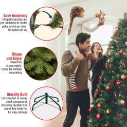National Tree Company 7.5 ft. Pre-Lit Dunhill Fir Tree with White Lights