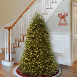 Clearance National Tree Company 6 ft. Pre-Lit Dunhill Fir Tree with Clear Lights