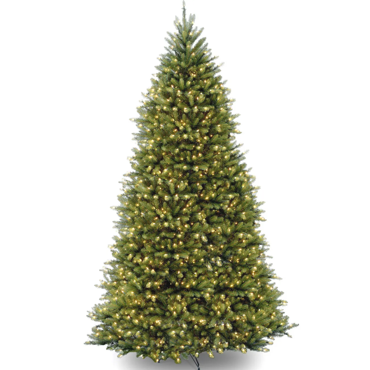 Clearance National Tree Company 12 ft. Pre-Lit Dunhill Fir Tree with PowerConnect Dual Color LED Lights