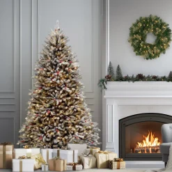 Hot National Tree Company 7 ft. Pre-Lit Dunhill Fir Tree with 700 Clear Lights