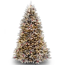 Hot National Tree Company 7 ft. Pre-Lit Dunhill Fir Tree with 700 Clear Lights