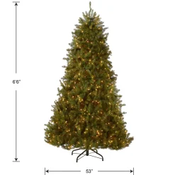Sale National Tree Company 6.5 ft. Pre-Lit Dunhill Fir Tree with Clear Lights