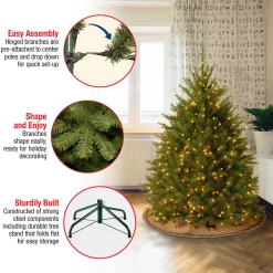 Best National Tree Company 4.5 ft. Pre-Lit Dunhill Fir Tree with Clear Lights