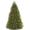 Clearance National Tree Company 9 ft. Pre-Lit Dunhill Fir Tree with PowerConnect Dual Color LED Lights