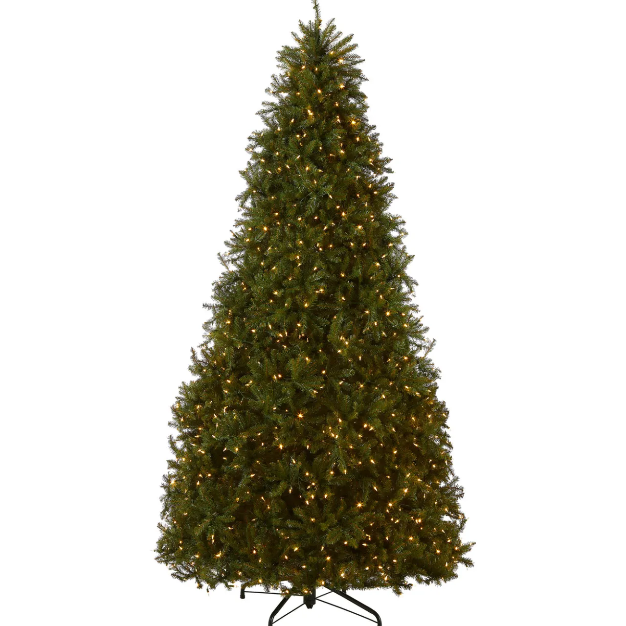 Clearance National Tree Company 10 ft. Pre-Lit Dunhill Fir Tree with Dual Color LED Lights