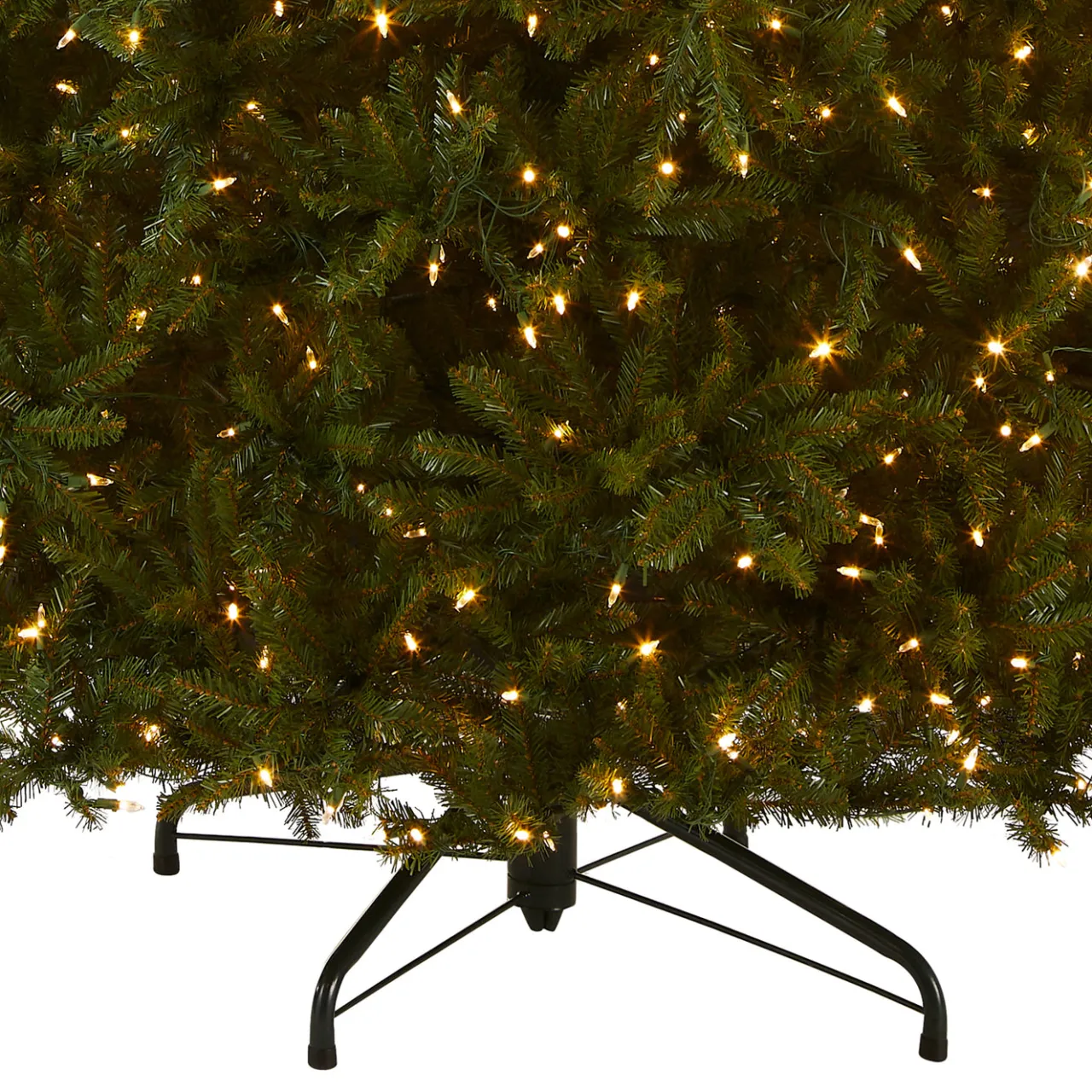 Clearance National Tree Company 10 ft. Pre-Lit Dunhill Fir Tree with Dual Color LED Lights