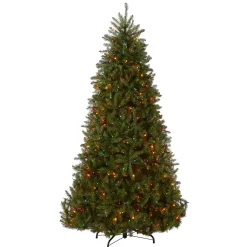 Clearance National Tree Company 6.5 ft. Pre-Lit Dunhill Fir Tree with Multicolor Lights