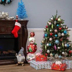 Sale National Tree Company 4.5 ft. Pre-Lit Dunhill Fir Tree with Multicolor Lights