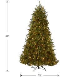 National Tree Company 9 ft. Pre-Lit Dunhill Fir Tree with 900 Clear Lights