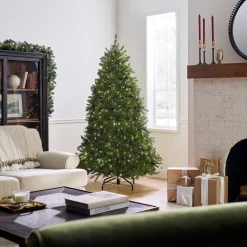 Best National Tree Company 6.5 ft. Pre-Lit Dunhill Fir with PowerConnect Dual Color LED Lights