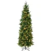 Online National Tree Company 6 ft. Pre-Lit Duxbury Feel Real Slim Tree with LED Lights