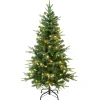 Sale National Tree Company 4.5 ft. Pre-Lit Duxbury Light Green Tree with Warm White LED Lights