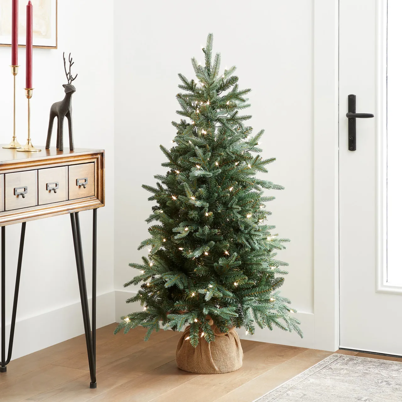 Discount National Tree Company 4 ft. Pre-Lit Everyday Collection Tree with Clear Lights