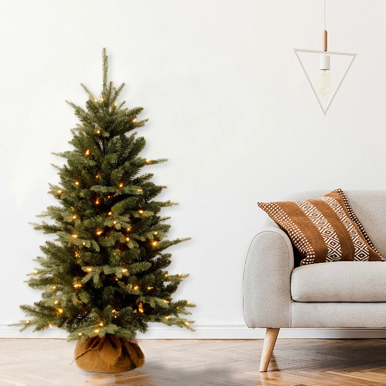 Discount National Tree Company 4 ft. Pre-Lit Everyday Collection Tree with Clear Lights