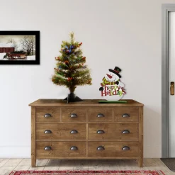 New National Tree Company 2 ft. Pre-Lit Fiber Optic Crestwood Tree