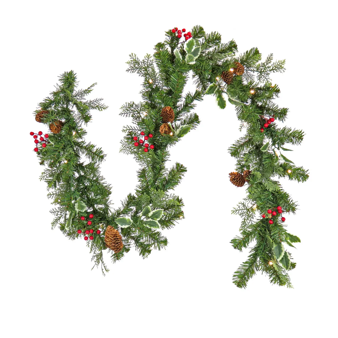 Clearance National Tree Company 6 ft. Pre-Lit First Traditions Christmas Joy Garland
