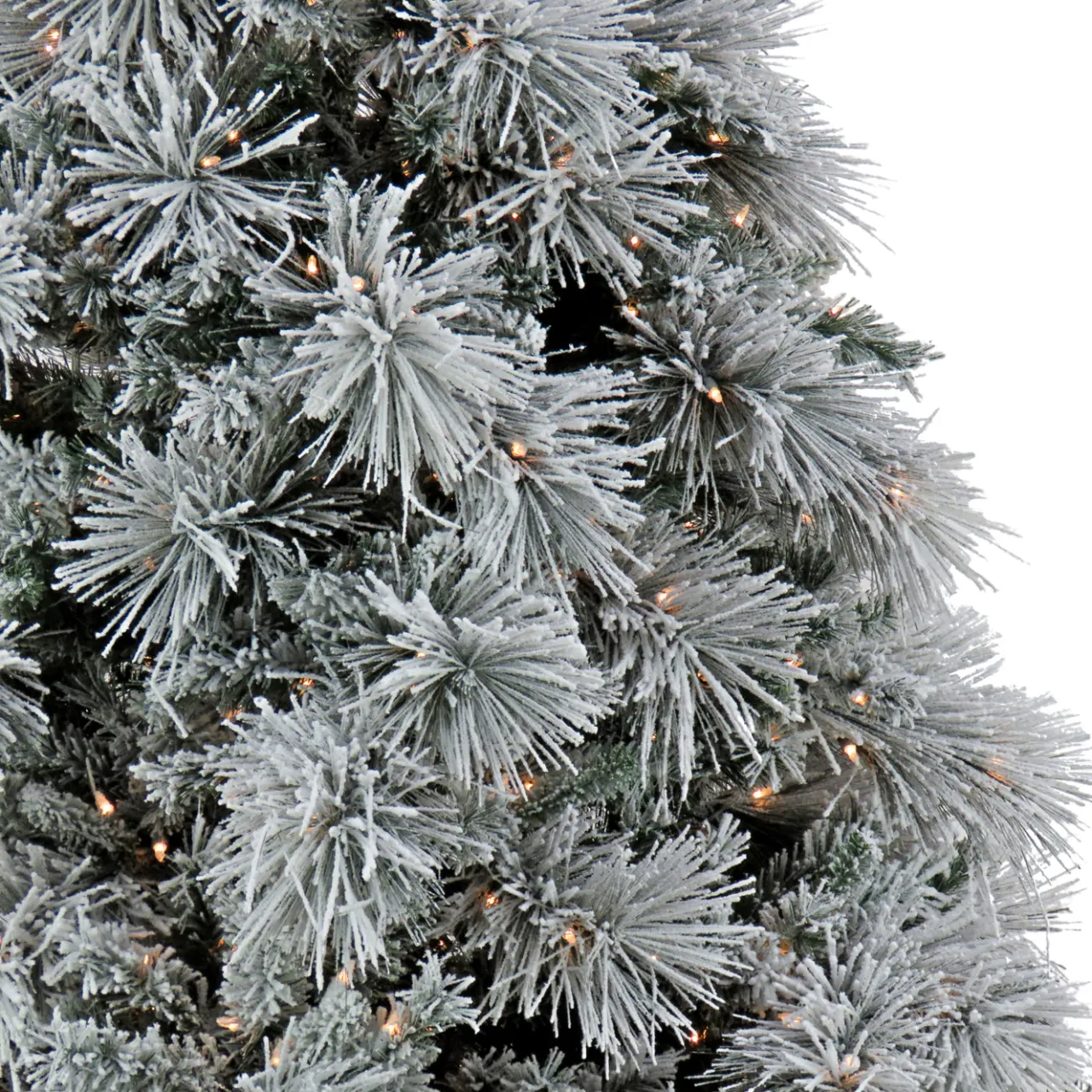 National Tree Company 7.5 ft. Pre-Lit Flocked Bavarian Pine Tree