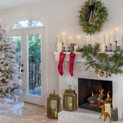 National Tree Company 7.5 ft. Pre-Lit Flocked Bavarian Pine Tree