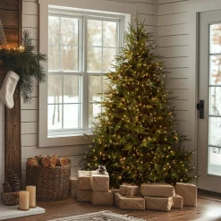 Best National Tree Company 6.5 ft. Pre-Lit Fraser Grande Tree with Clear Lights
