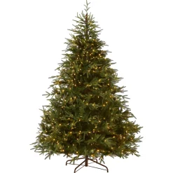 New National Tree Company 6.5 ft. Pre-Lit Fraser Grande Tree with Dual Color LED Lights