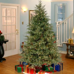 New National Tree Company 6.5 ft. Pre-Lit Fraser Grande Tree with Dual Color LED Lights
