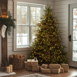Best National Tree Company 7.5 ft. Pre-Lit Fraser Grande Tree with Clear Lights