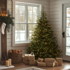 Outlet National Tree Company 6 ft. Pre-Lit Fraser Grande with Dual Color LED Lights