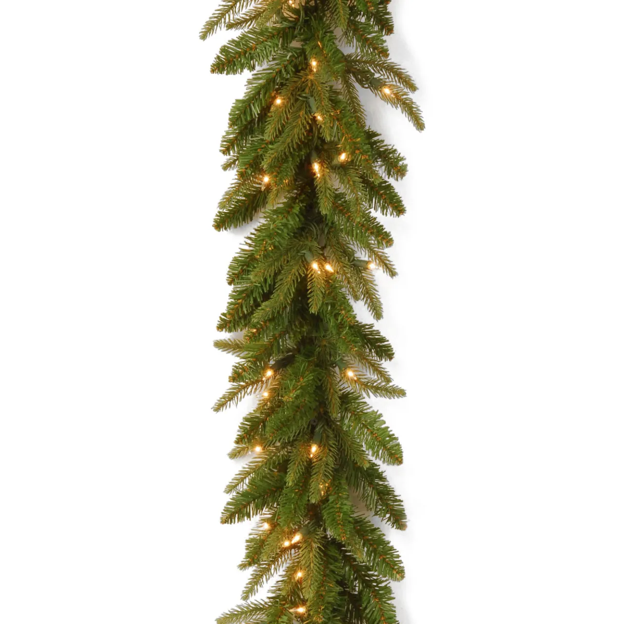 Best National Tree Company 9 ft. Pre-Lit Fraser Grande Garland with Clear Lights