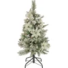 Best National Tree Company 3 ft. Pre-Lit Frosted Colonial Slim Tree with Clear Lights