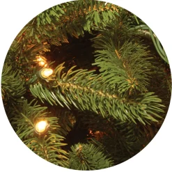 Discount National Tree Company 7.5 ft. Pre-Lit Grande Fir Medium Tree with Clear Lights