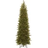 Sale National Tree Company 7.5 ft. Pre-Lit Grande Fir Pencil Slim Tree with Clear Lights