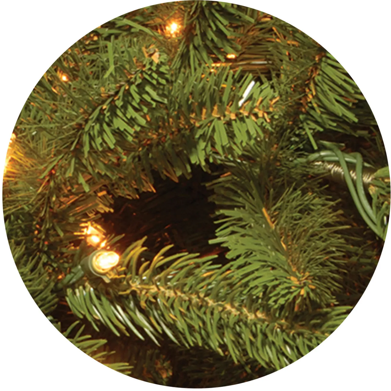 Sale National Tree Company 7.5 ft. Pre-Lit Grande Fir Pencil Slim Tree with Clear Lights