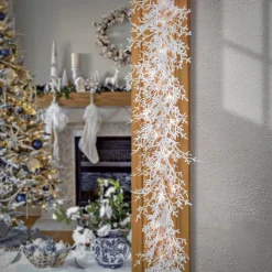 Online National Tree Company 6 ft. Pre-Lit HGTV Home Collection Christmas by the Sea Coral Garland