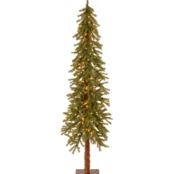 Best National Tree Company 6 ft. Pre-Lit Hickory Cedar Tree with Clear Lights