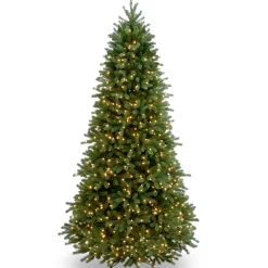 New National Tree Company 6.5 ft. Pre-Lit Jersey Fraser Fir Slim Tree with Clear Lights