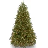 Hot National Tree Company 6.5 ft. Pre-Lit Jersey Fraser Fir Medium Tree with Clear Lights