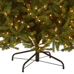 Hot National Tree Company 6.5 ft. Pre-Lit Jersey Fraser Fir Medium Tree with Clear Lights