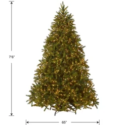 Clearance National Tree Company 7.5 ft. Pre-Lit Jersey Fraser Fir Tree with Clear Lights