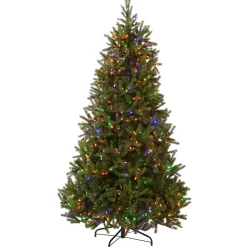 Hot National Tree Company 7.5 ft. Pre-Lit Jersey Fraser Fir Medium Tree with Dual Color LED Lights