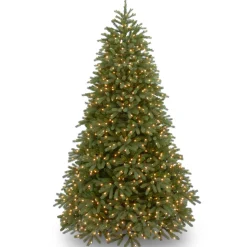 Hot National Tree Company 7.5 ft. Pre-Lit Jersey Fraser Fir Medium Tree with Dual Color LED Lights