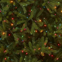 New National Tree Company 7.5 ft. Pre-Lit Jersey Fraser Fir Tree with Multicolor Lights