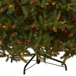 New National Tree Company 7.5 ft. Pre-Lit Jersey Fraser Fir Tree with Multicolor Lights