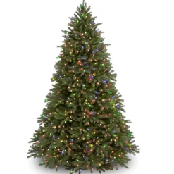 New National Tree Company 7.5 ft. Pre-Lit Jersey Fraser Fir Tree with Multicolor Lights