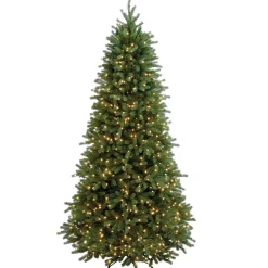 Outlet National Tree Company 7.5 ft. Pre-Lit Jersey Fraser Fir Slim Tree with Clear Lights