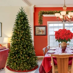 Outlet National Tree Company 7.5 ft. Pre-Lit Jersey Fraser Fir Slim Tree with Clear Lights