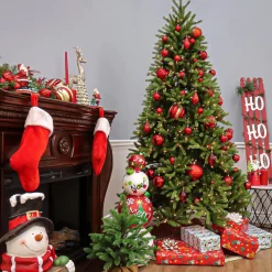 Outlet National Tree Company 7.5 ft. Pre-Lit Jersey Fraser Fir Slim Tree with Clear Lights