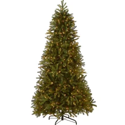 Outlet National Tree Company 7.5 ft. Pre-Lit Jersey Fraser Fir Slim Tree with Clear Lights