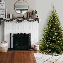Online National Tree Company 6 ft. Pre-Lit Kincaid Spruce Tree with Clear Lights