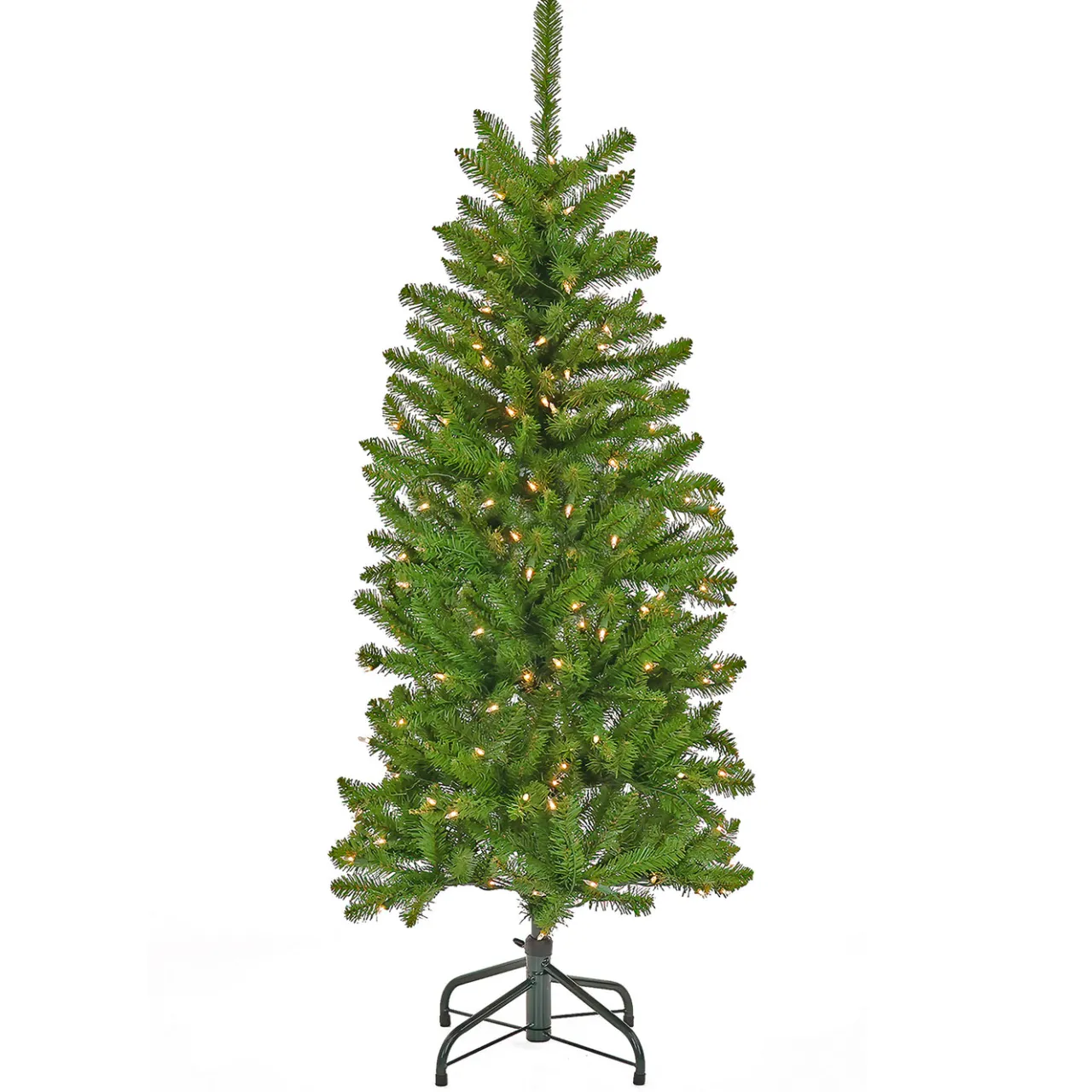 Online National Tree Company 4.5 ft. Pre-Lit Kingswood Fir Pencil Tree with Clear Lights